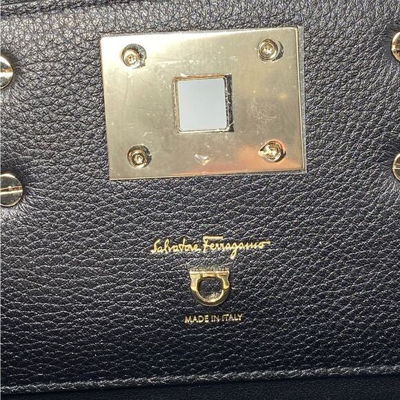 Salvatore Ferragamo Studio Bag Small Leather Satchel - Picture 13 of 15